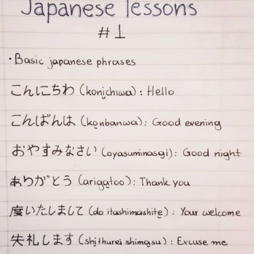 Japanese Lessons for Beginners